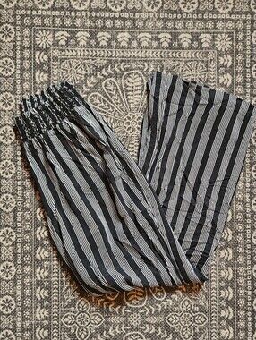 Black & White Striped Pants
